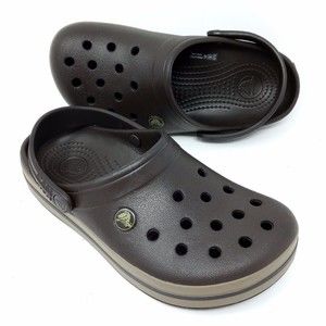 CROCS CROCBAND Classic Brown Comfort Water-Friendly Shoes - Women's Size 6